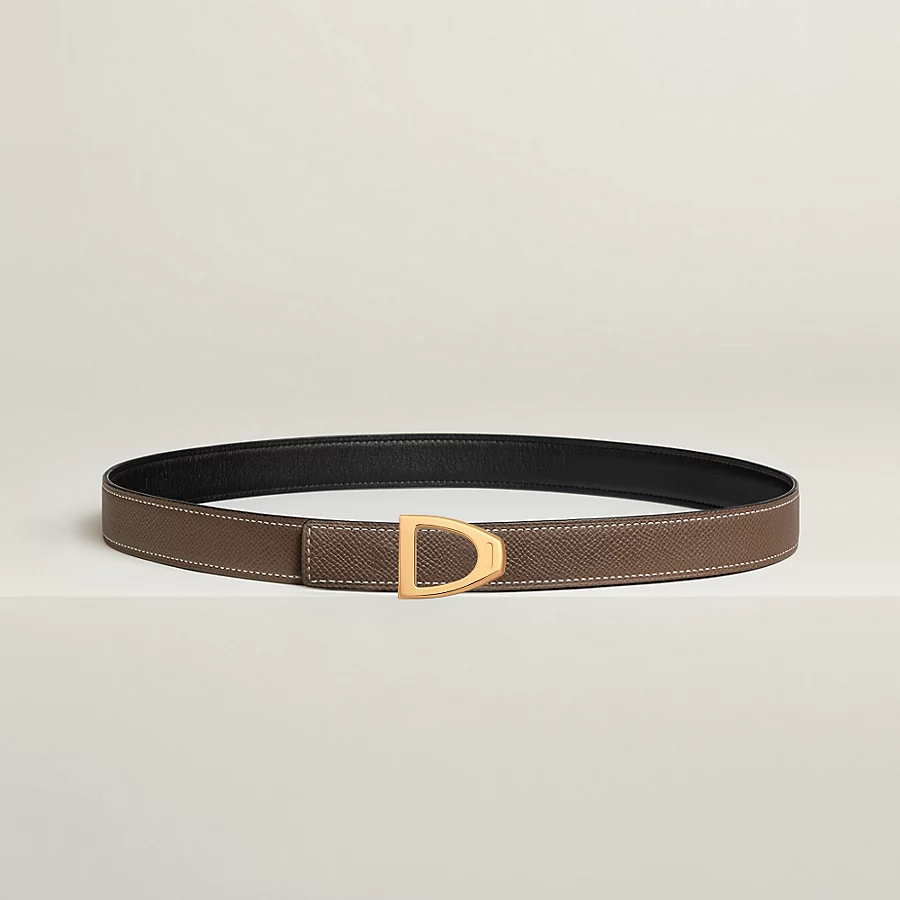 Cavaliere belt buckle & Reversible leather strap 24 mm - Image 2